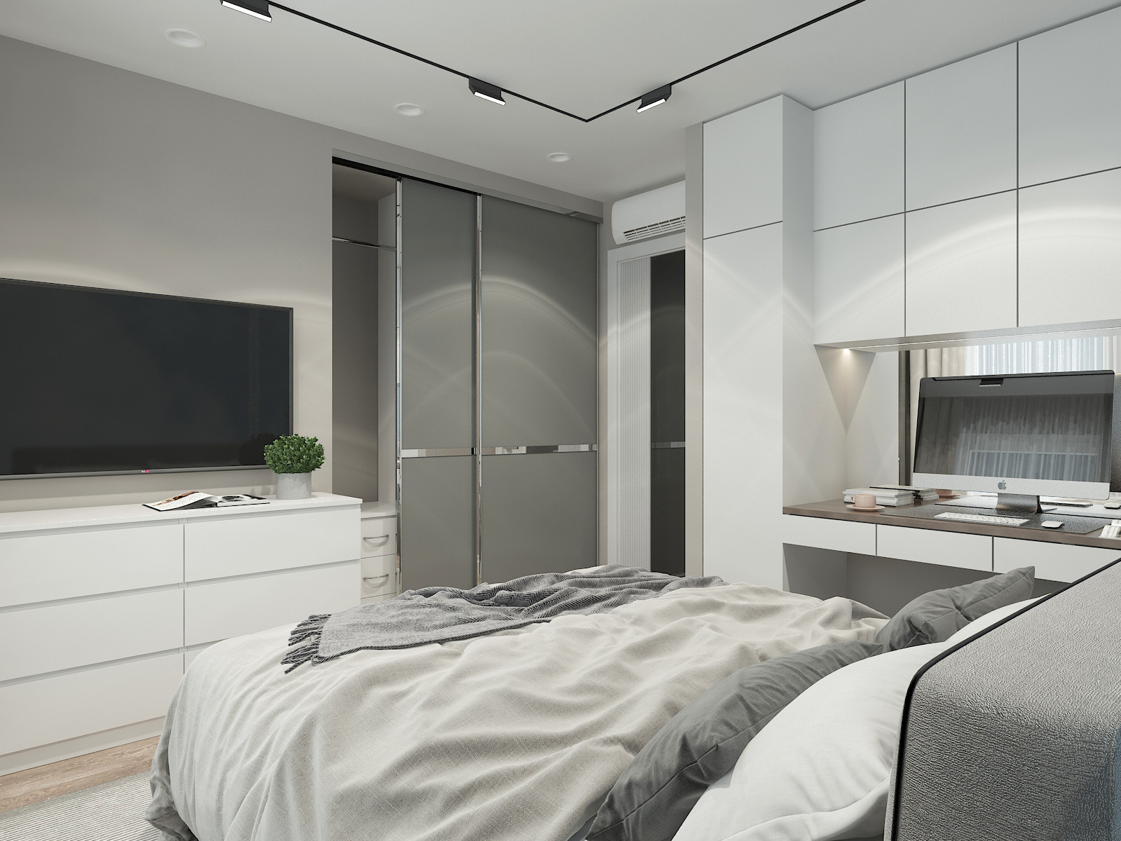 Обложка проекта: Дизайн-проект однокомнатной квартиры для молодой пары.