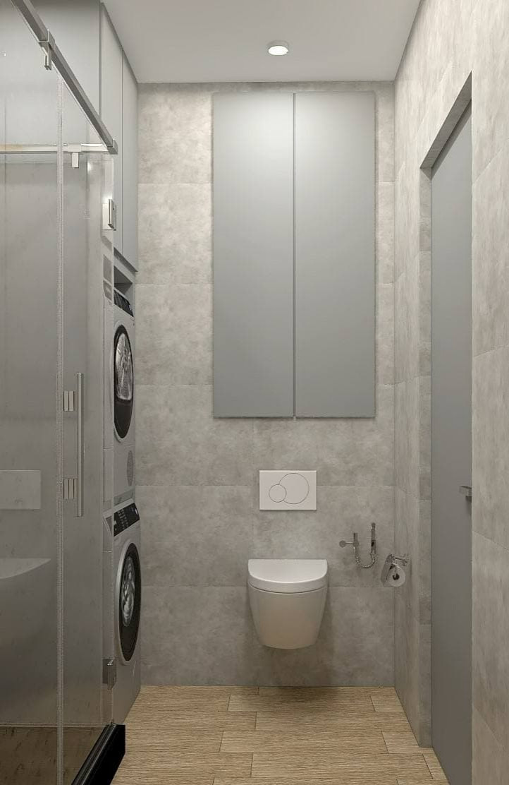 Светлая однокомнатная квартира с элементами лофт