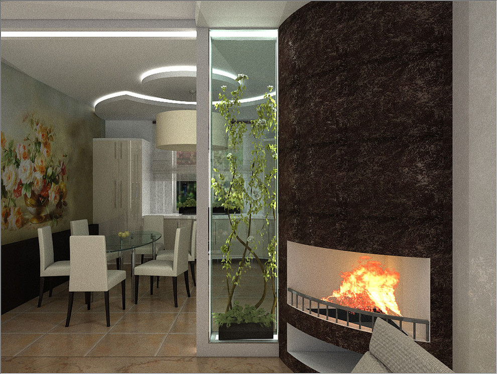 Двухэтажный дом минимализм