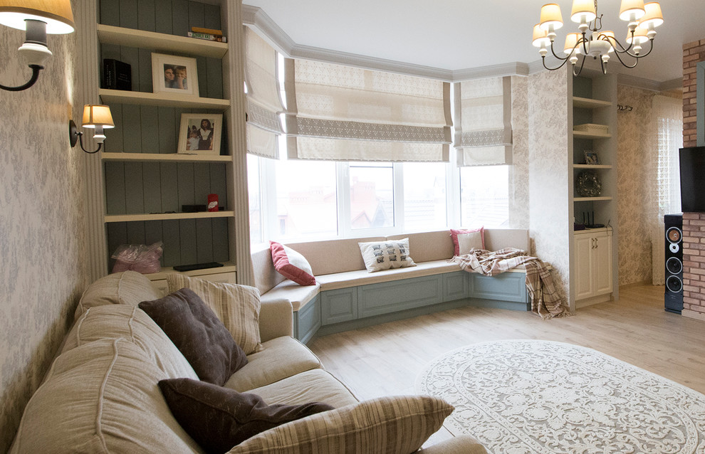 Фото готового интерьера двухуровневой квартиры в Краснодаре