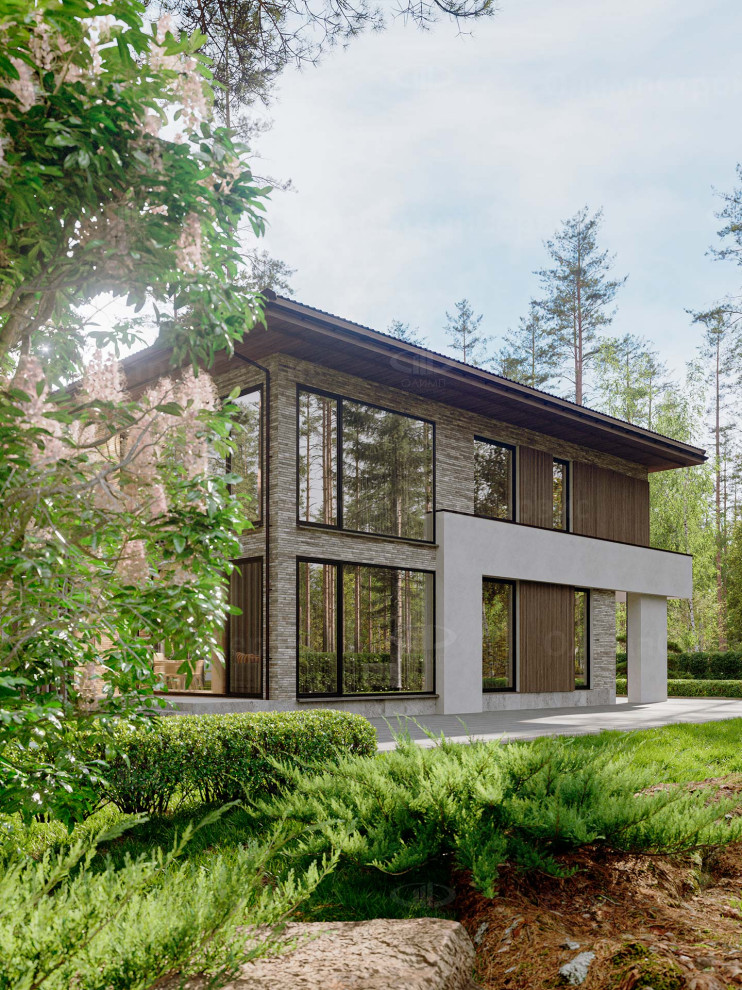 Двухэтажный дом с террасой «Углич»