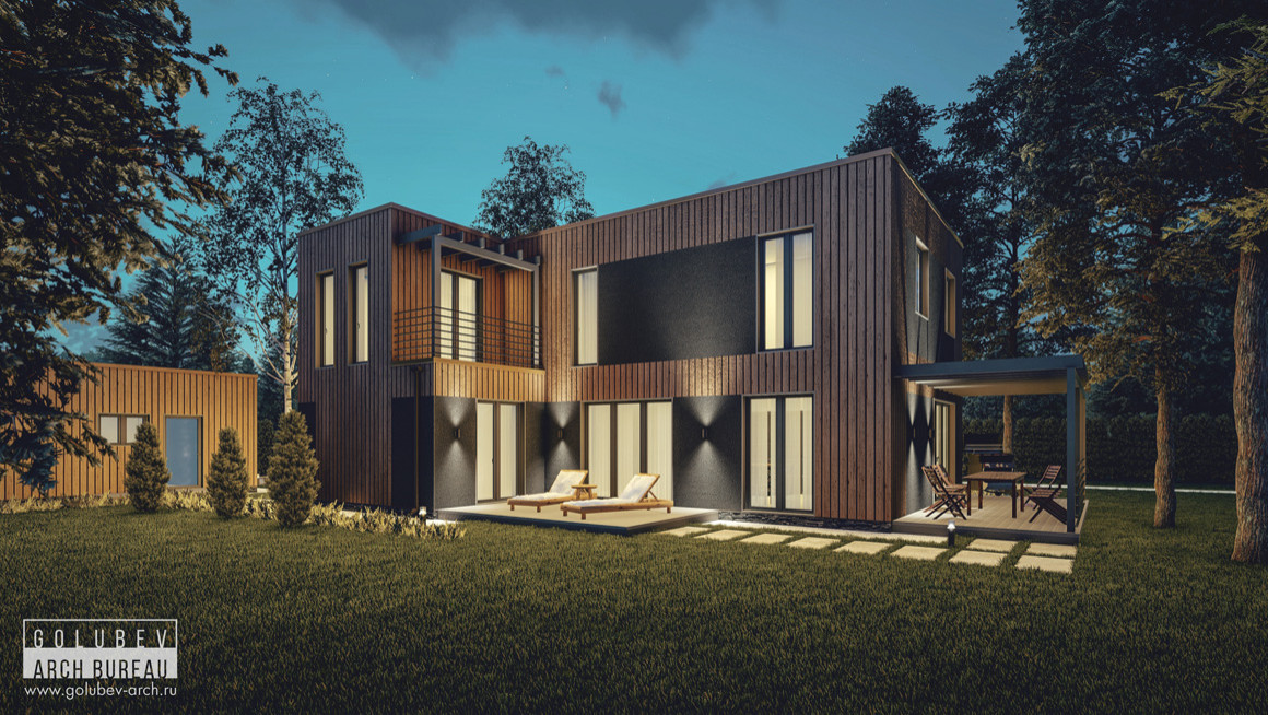 Обложка проекта: Частный дом, г. Красноярск, 215 м2