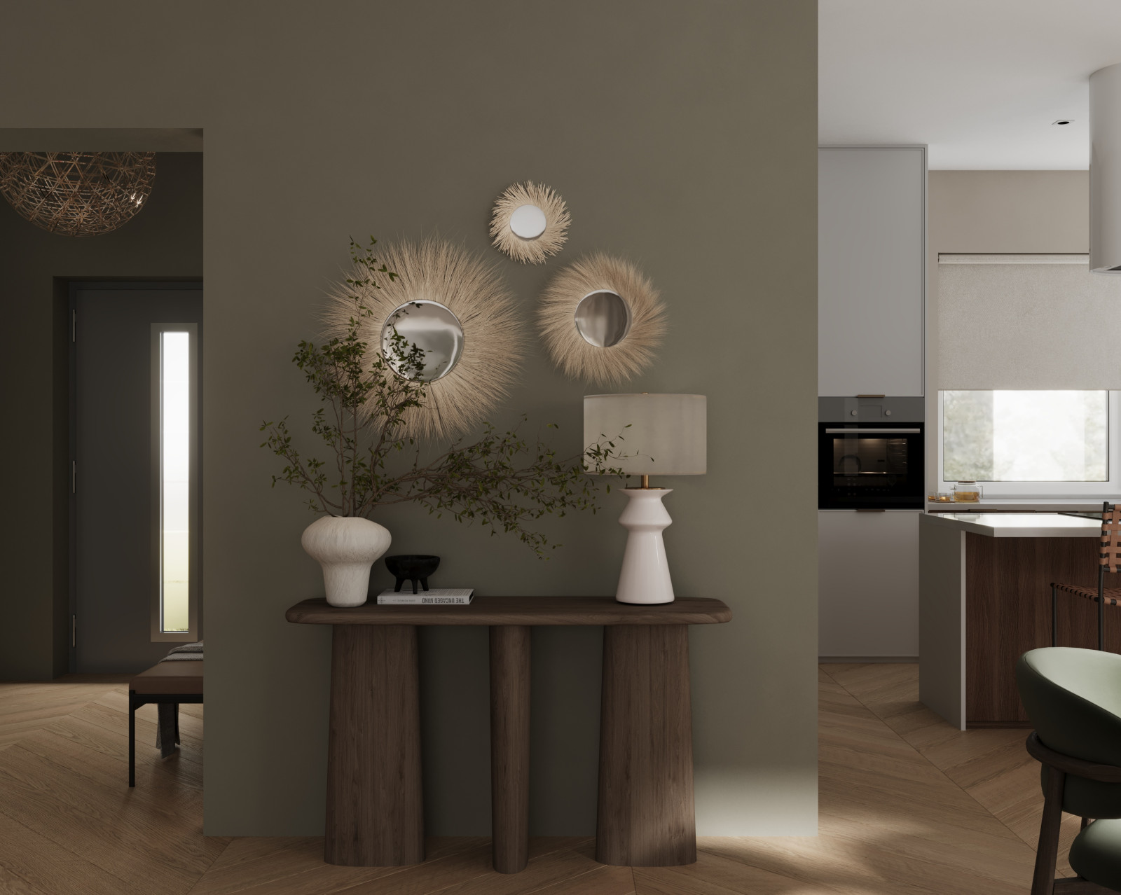 Обволакивающий интерьер дома