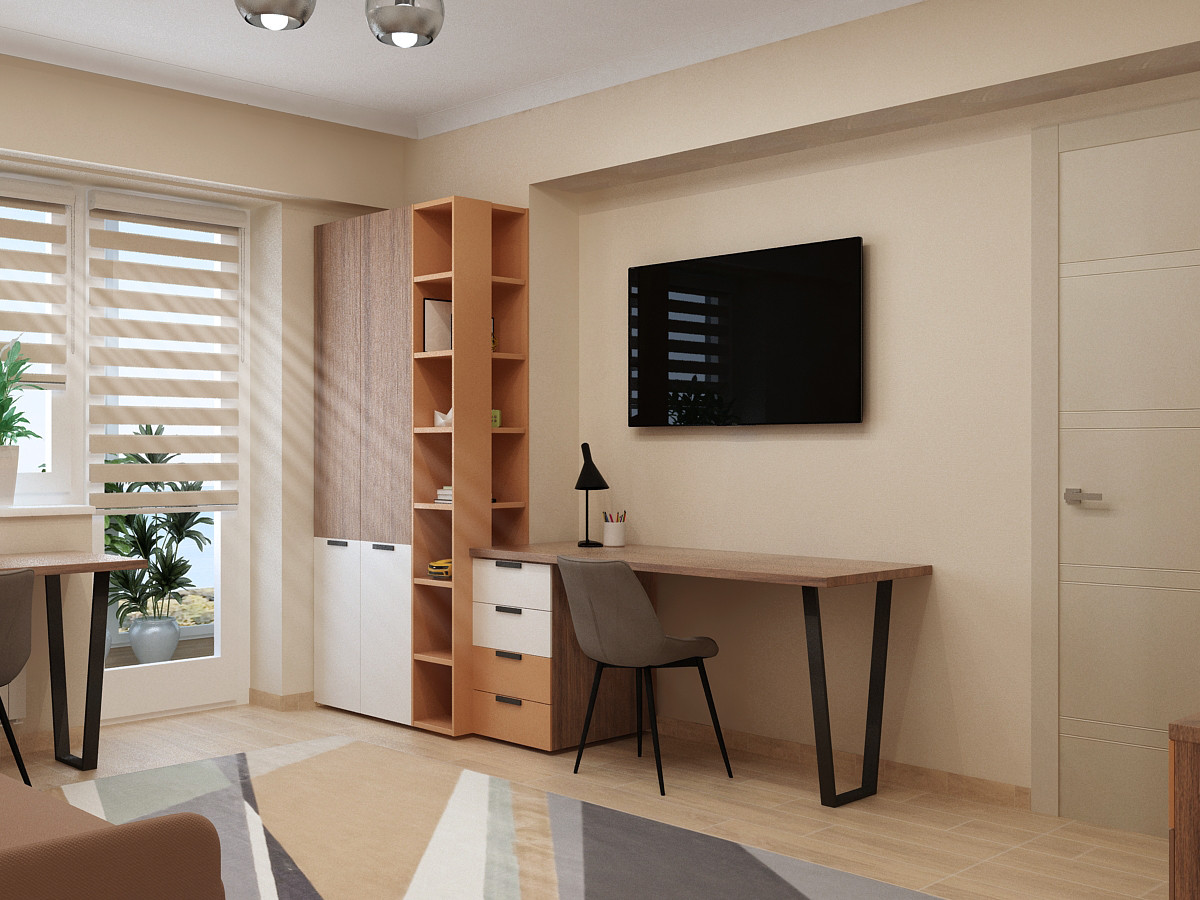 Обложка проекта: Комната для подростков. Визуализация & Реализация