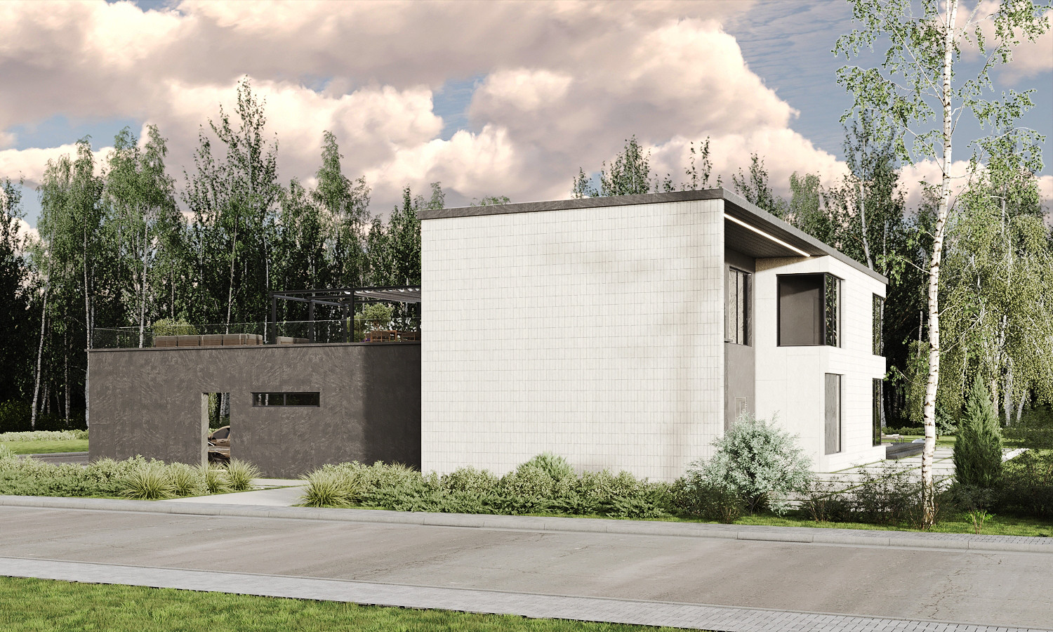 Эскиз дома 1000 кв.м