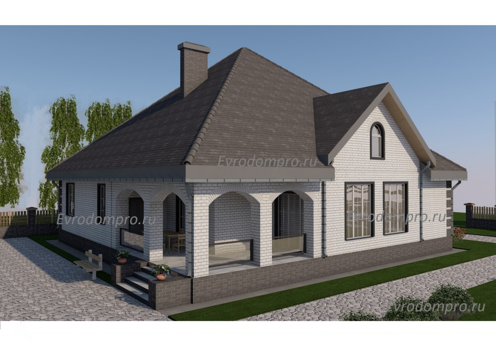 Проект дома в классическом стиле R-300