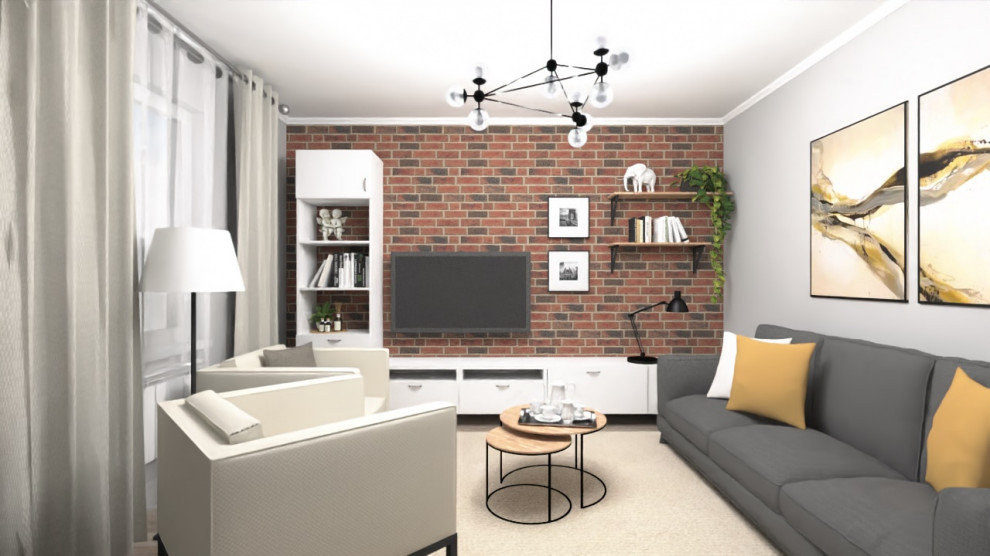 Обложка проекта: Гостиная (Московская обл.)