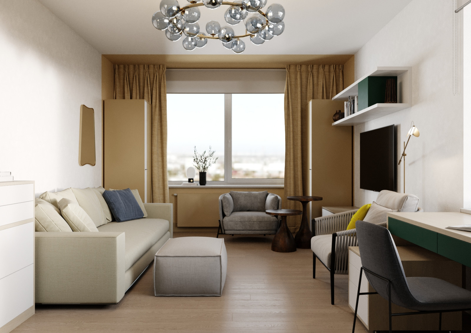 Квартира для семьи друзей.