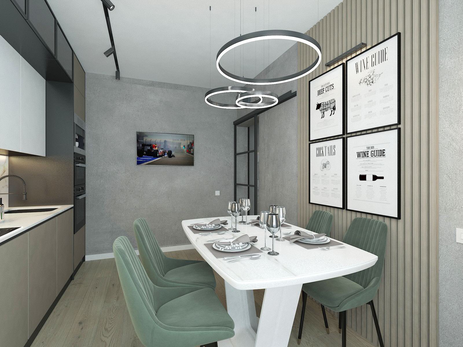 Проект 3-х комнатной квартиры в мкр. Южный