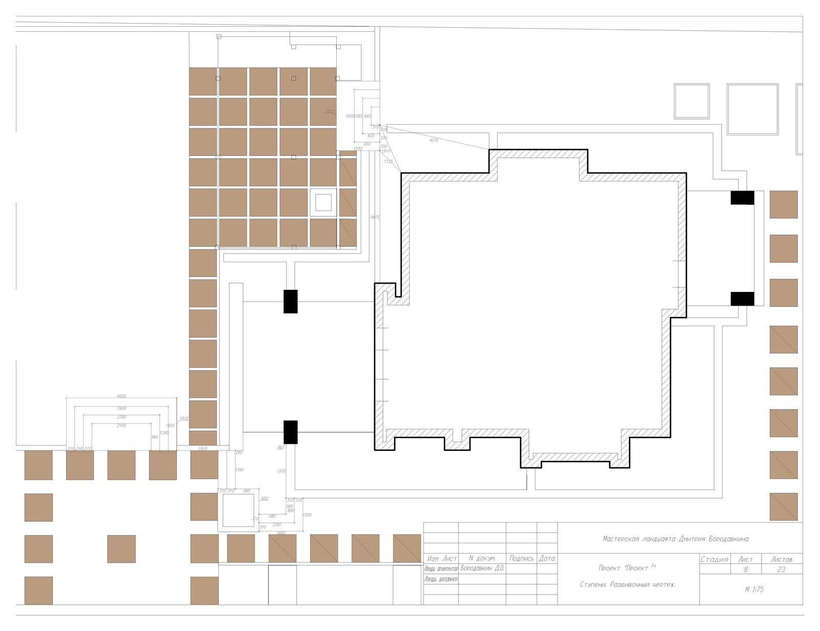 Project in a square - example of project package