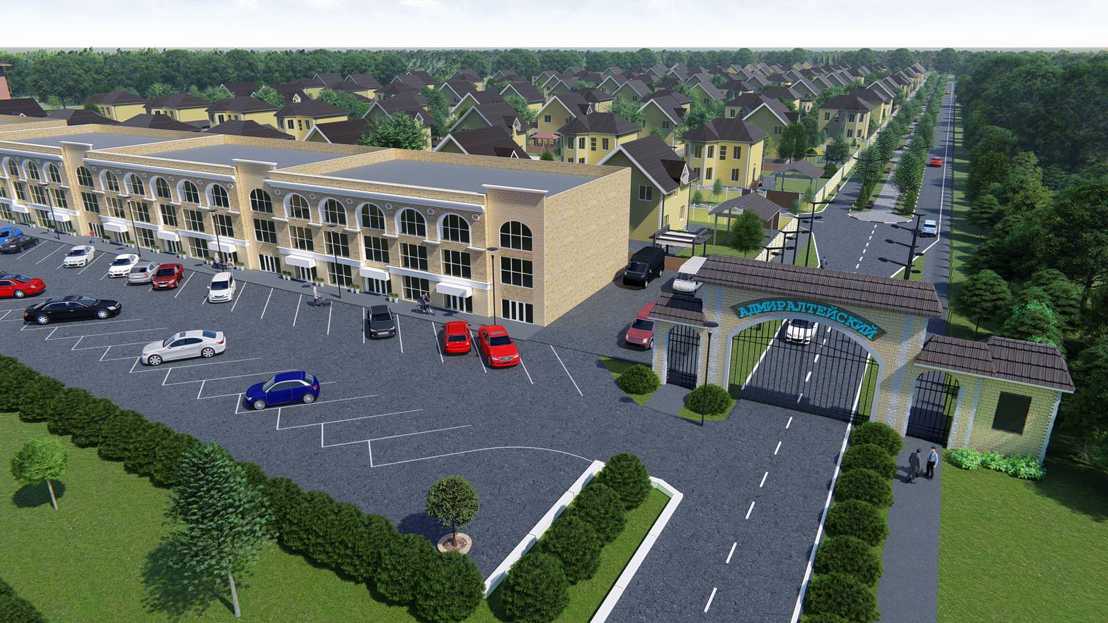 Обложка проекта: Коттеджный поселок "Адмиралтейский-2" в Краснодаре