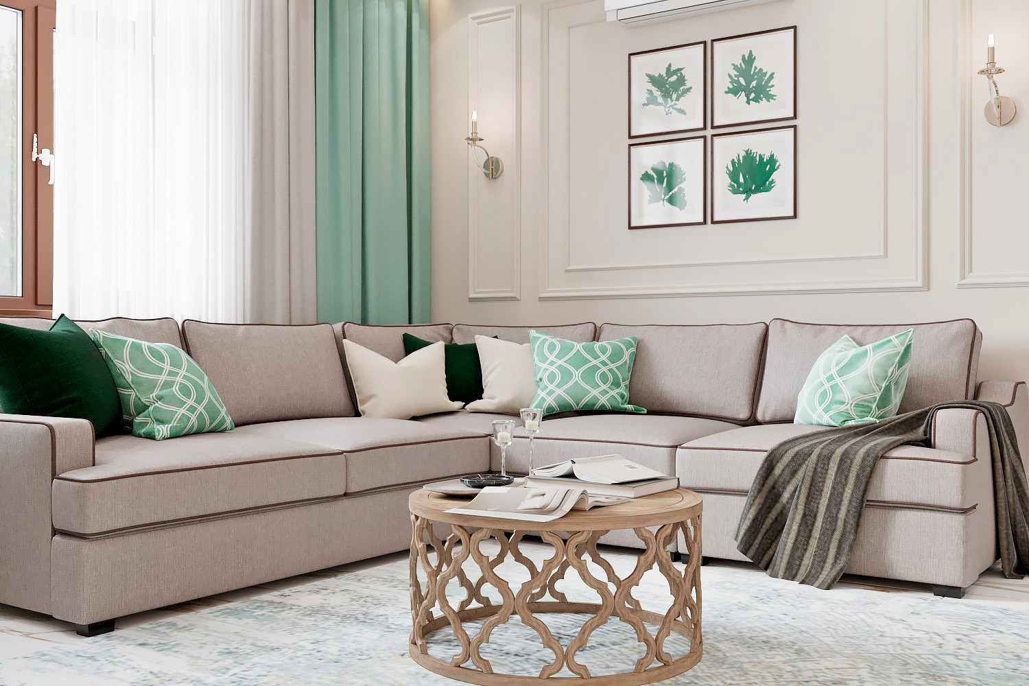 Гостинная в неоклассическом стиле