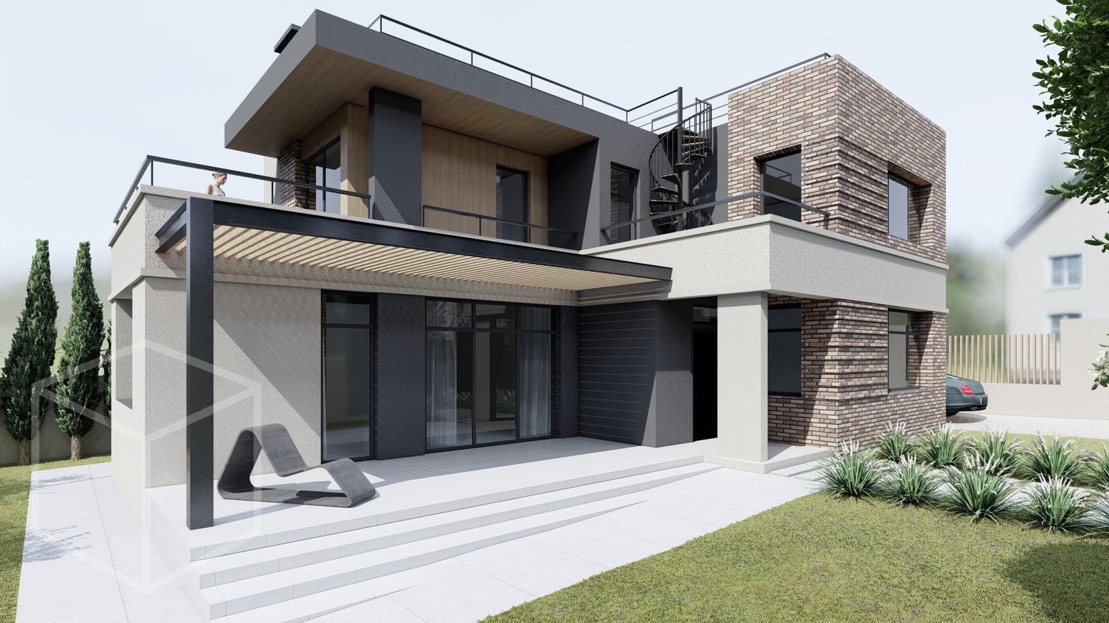 Уютный дом для молодой семьи в современном стиле