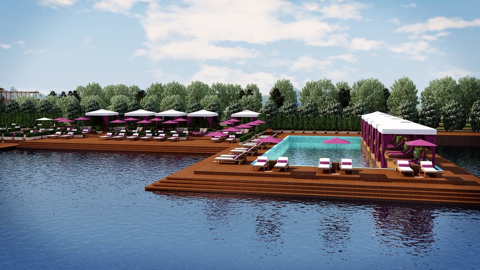 Поселок и Яхт-клуб. Эскиз и концепт