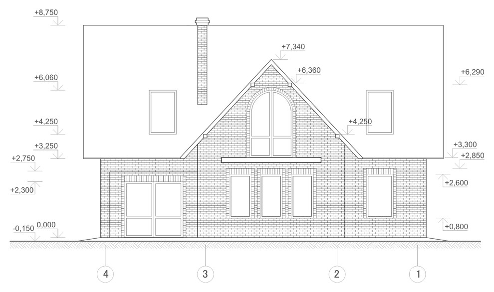 Жилой дом с мансардным этажом