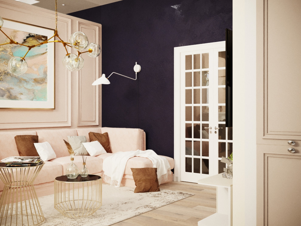 Дизайн гостиной в ЖК "Первомайский", г. Тула