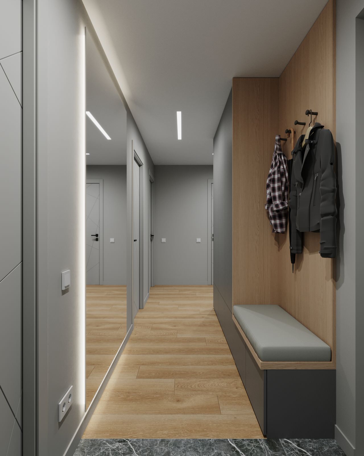 Дизайн проект квартиры 87м