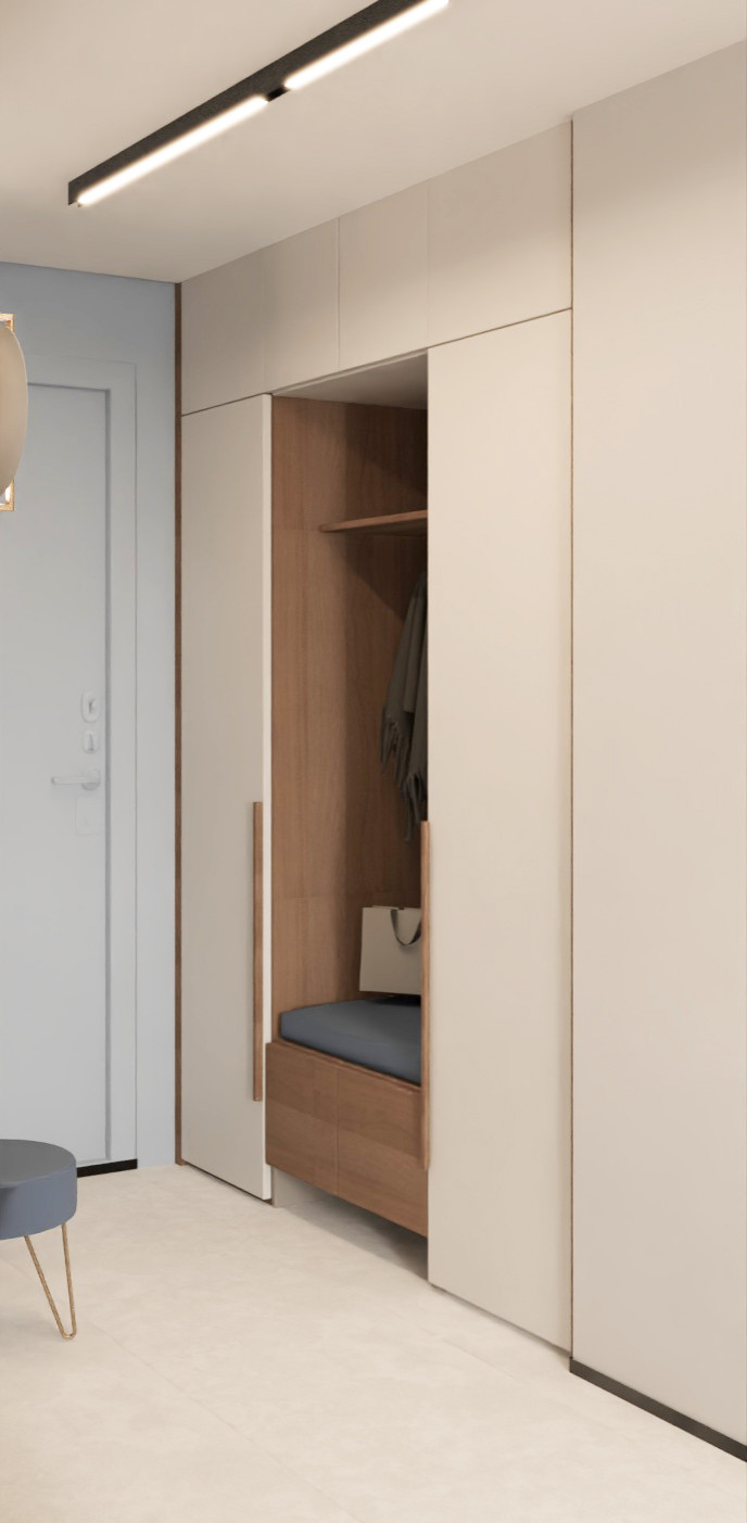 Двухкомнатная квартира в современном стиле.