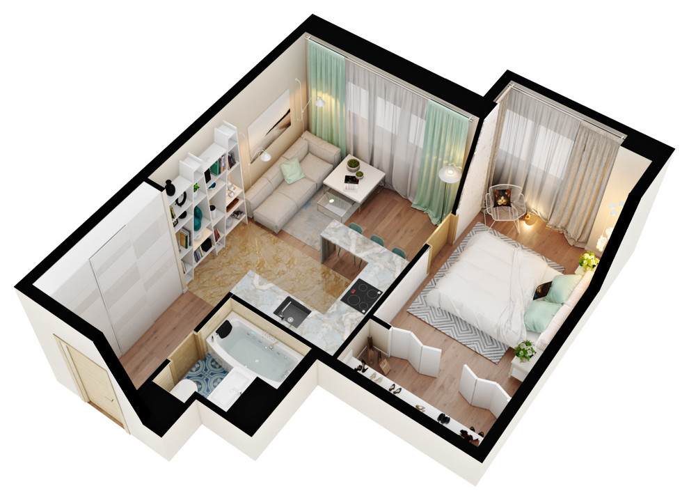 3D-планировки студии "Уютная Квартира"