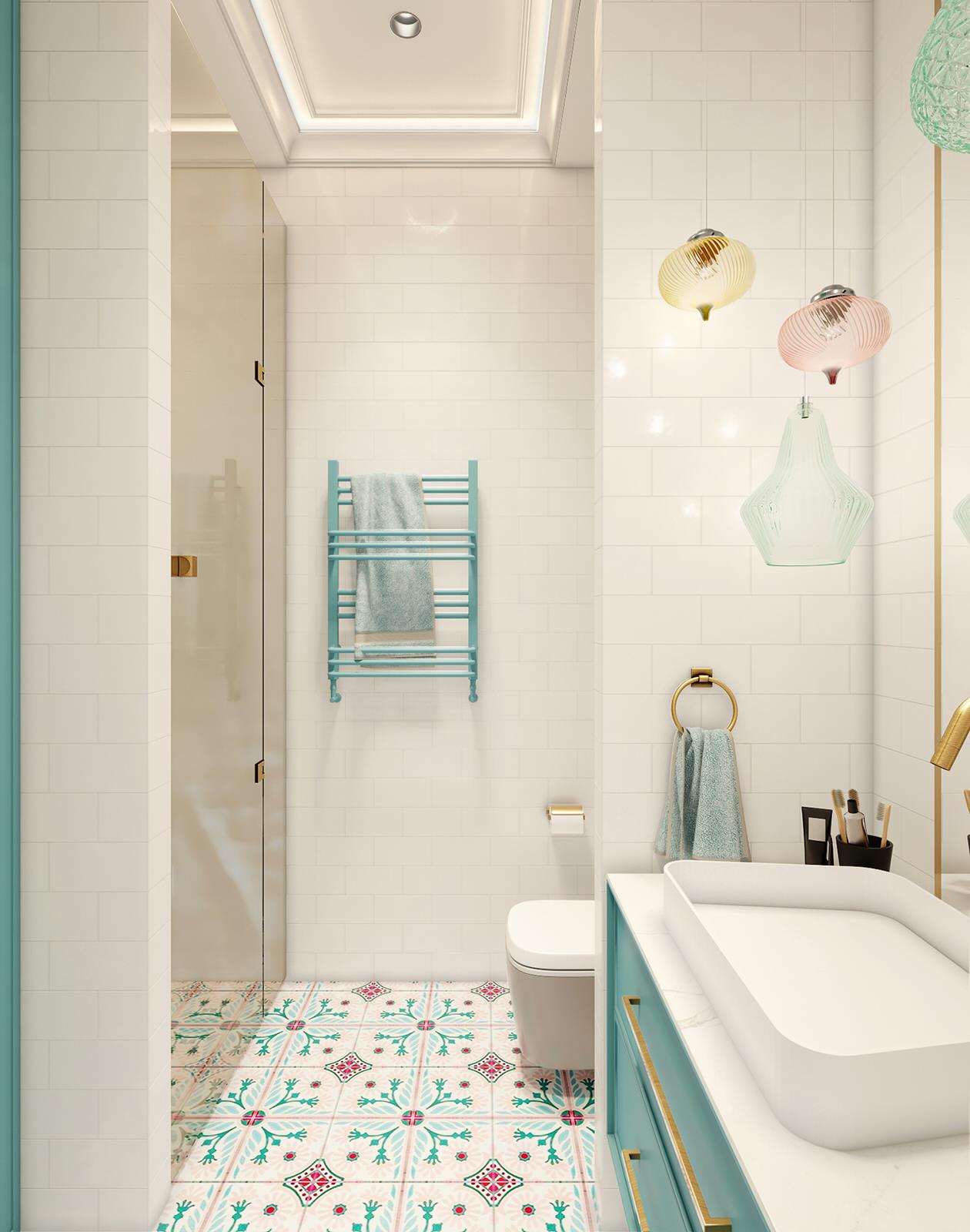 Постирочная и санузел. Таунхаус в ЖК "Парк Авеню"