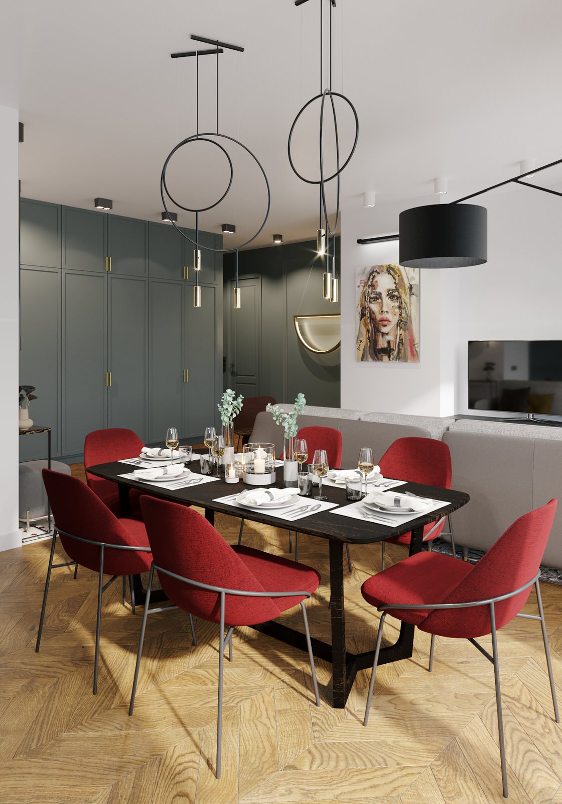 Столовая и гостиная