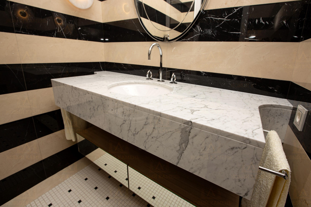 Мрамор в ванной комнате