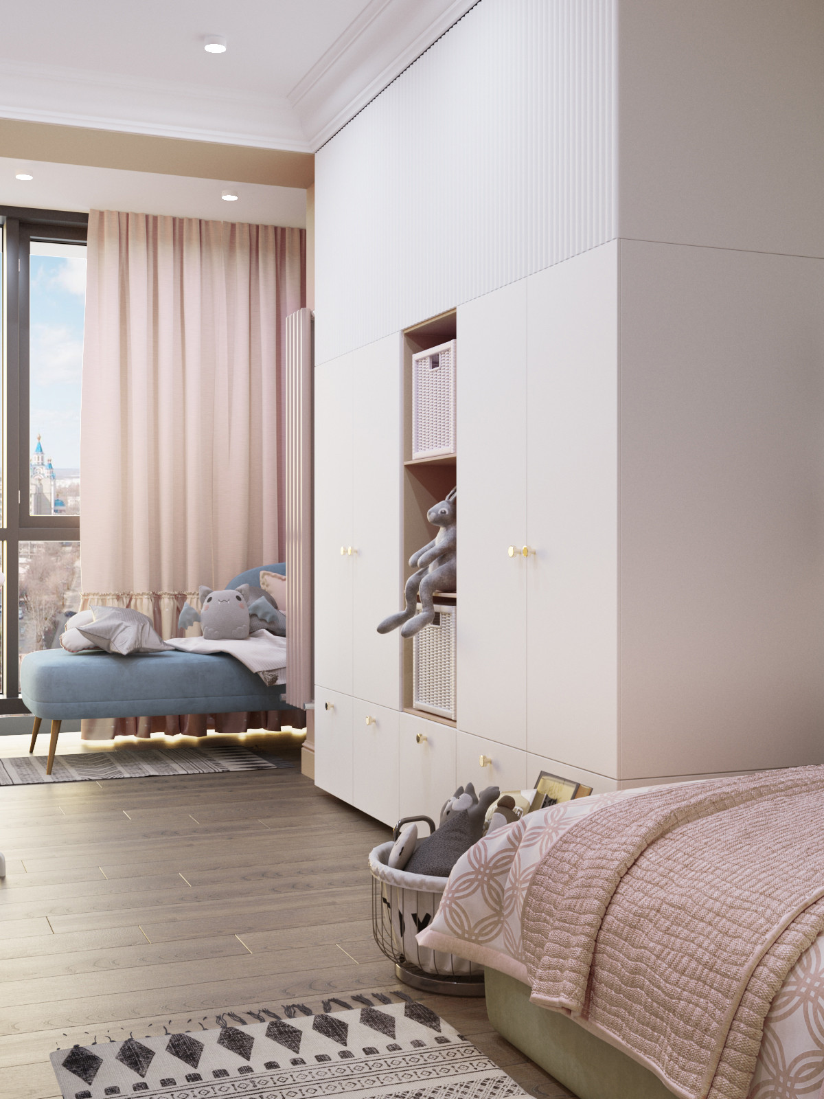 Контрастный дизайн в проекте квартиры в ЖК Культура