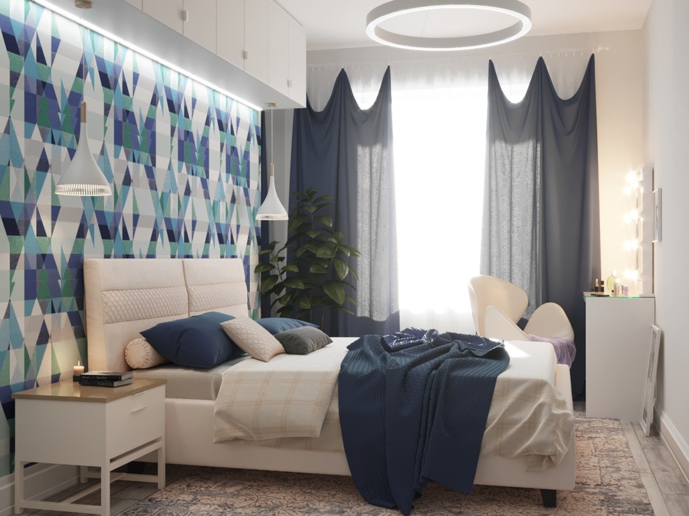 Дизайн квартиры для молодой семьи. Спальня