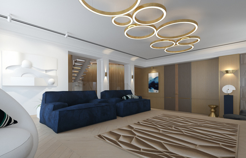 Интерьер холла/библиотеки