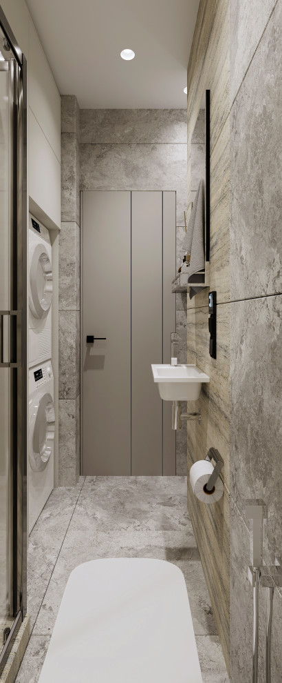 Душевая комната в трехкомнатной квартире в ЖК Грин Парк, г. Брянск