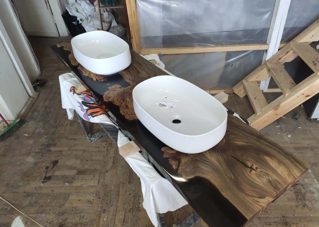 Столешница под 2 раковины