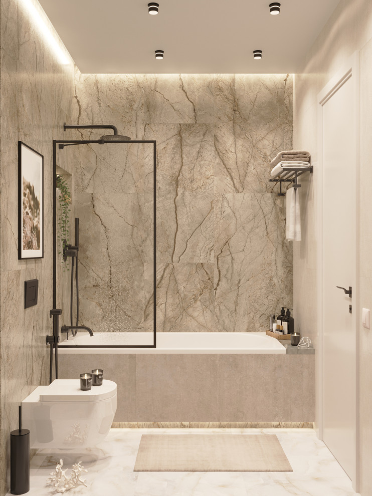 Санузел в 3-к. квартире ЖК "HeadLiner"