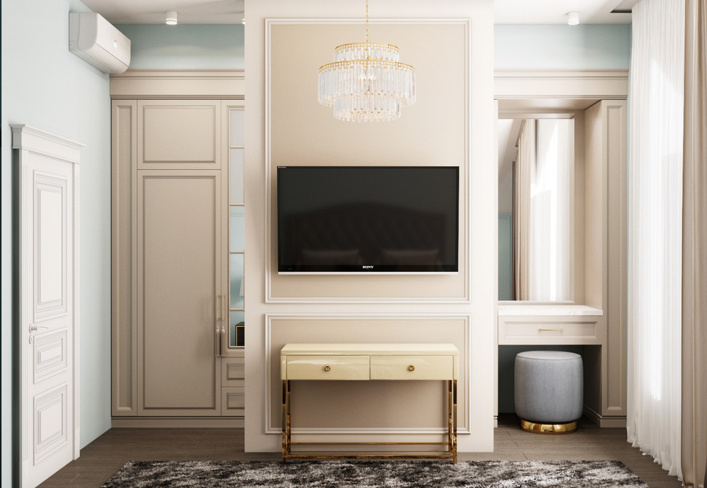 Изысканый интерьер в голубых тонах в г.Санкт-Петербург