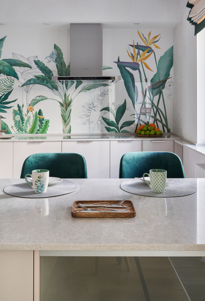 Роспись стен в кухонной зоне