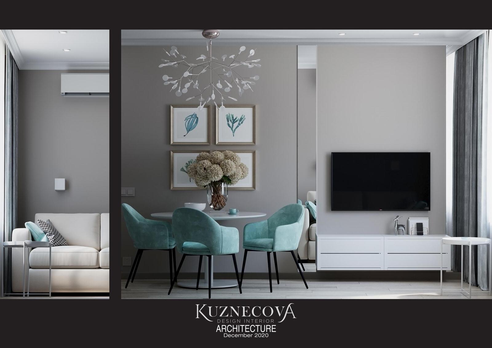 Кухня-гостиная 14.10 м²