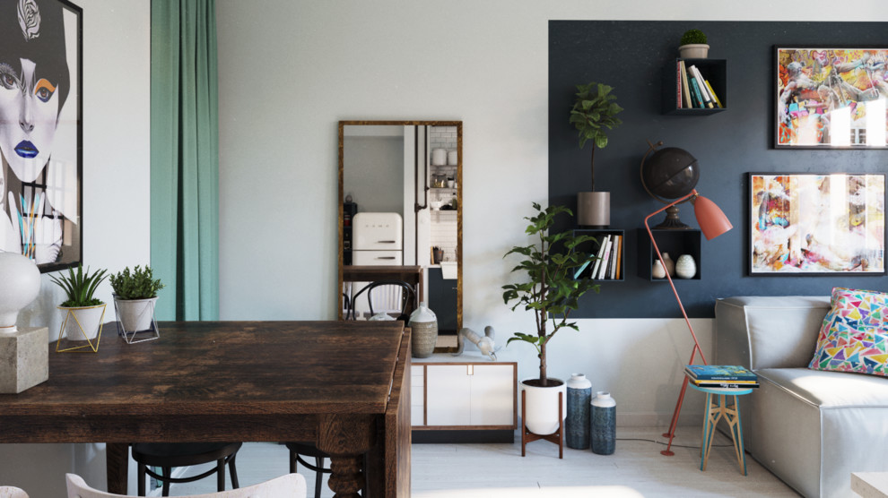 Студия в скандинавском стиле