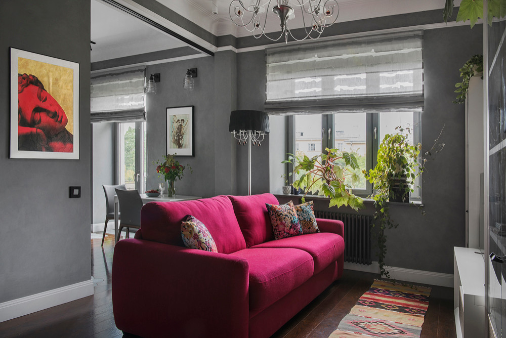 До и после: Серая квартира в Хамовниках