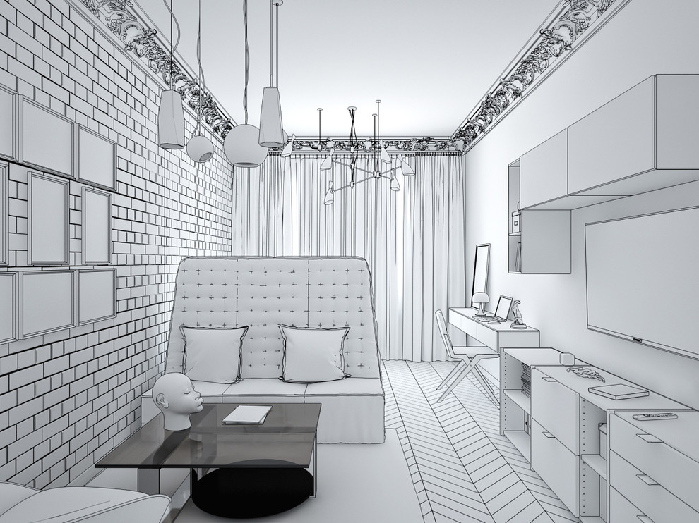 Сталинка на Ломоносовском. Дизайн детской комнаты для мальчика-подростка