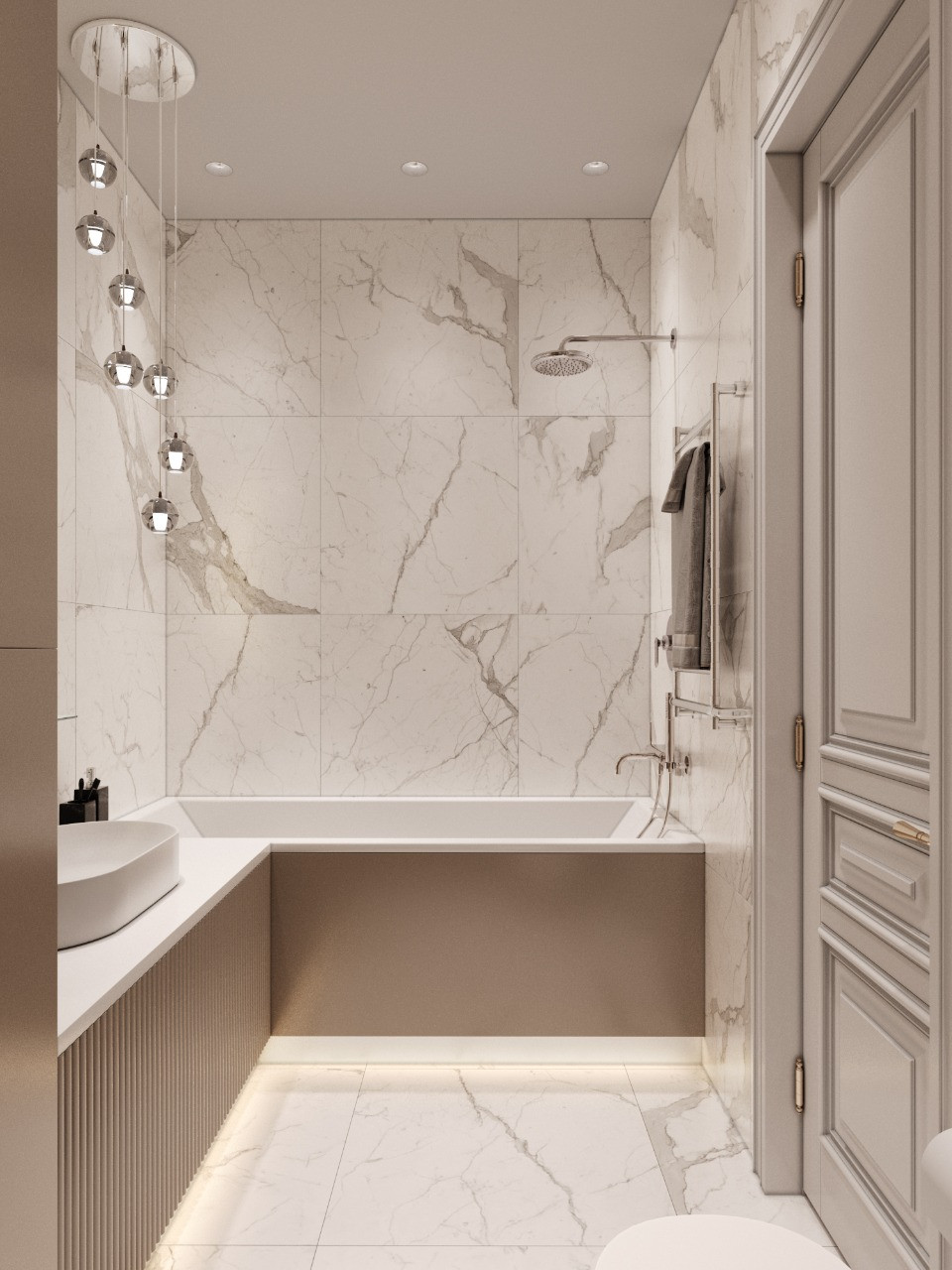 Квартира 100м.кв. в светло-зеленых оттенках оттенках