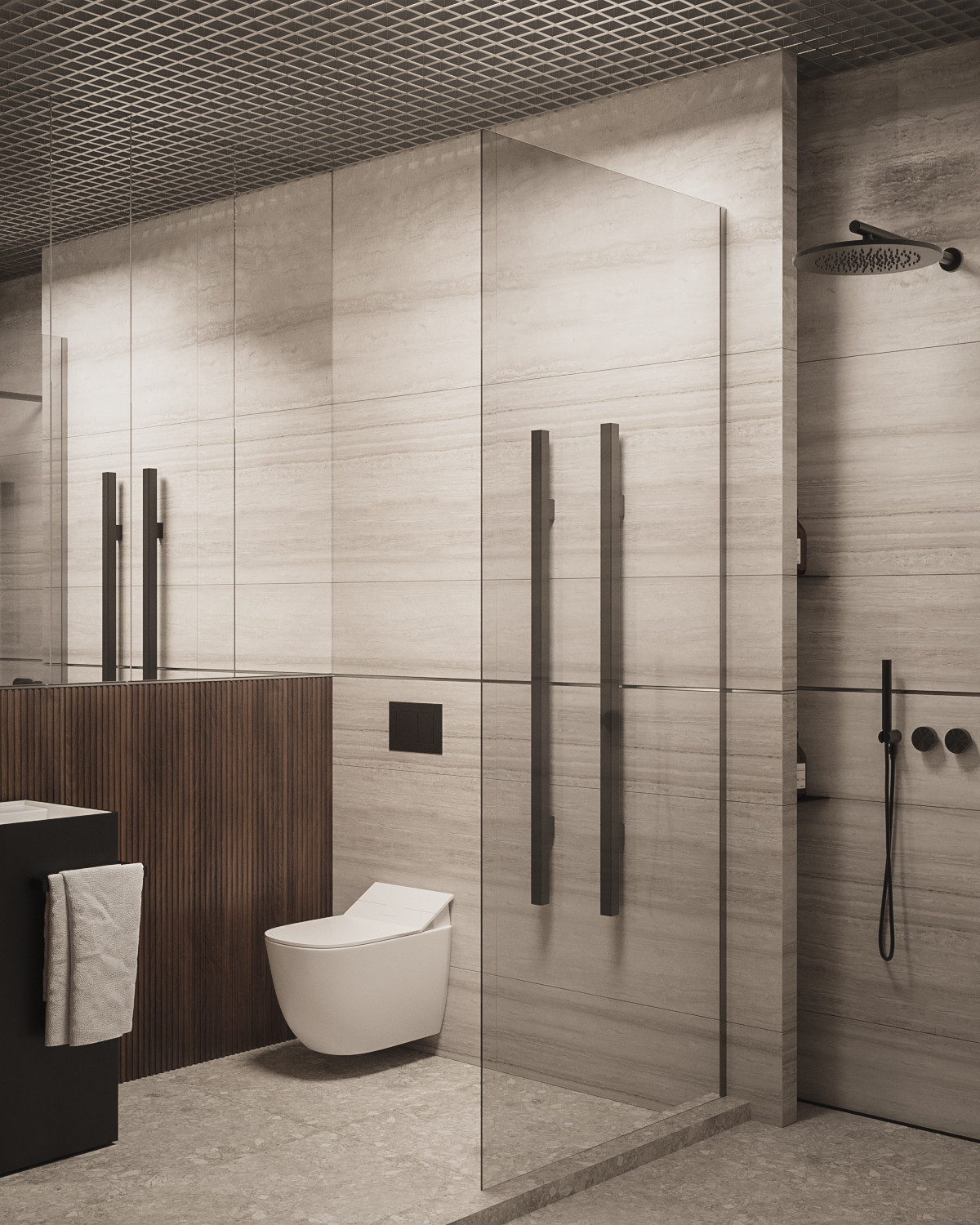 The Whale – Minimalist modern bathroom