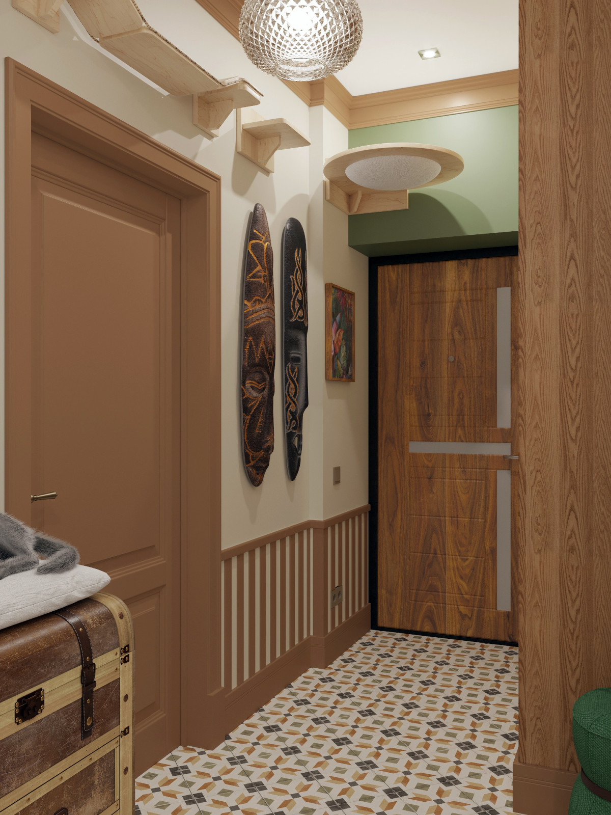 Обложка проекта: Интерьер части квартиры в Долгопрудном - "Маски" (49,65 кв.м.)