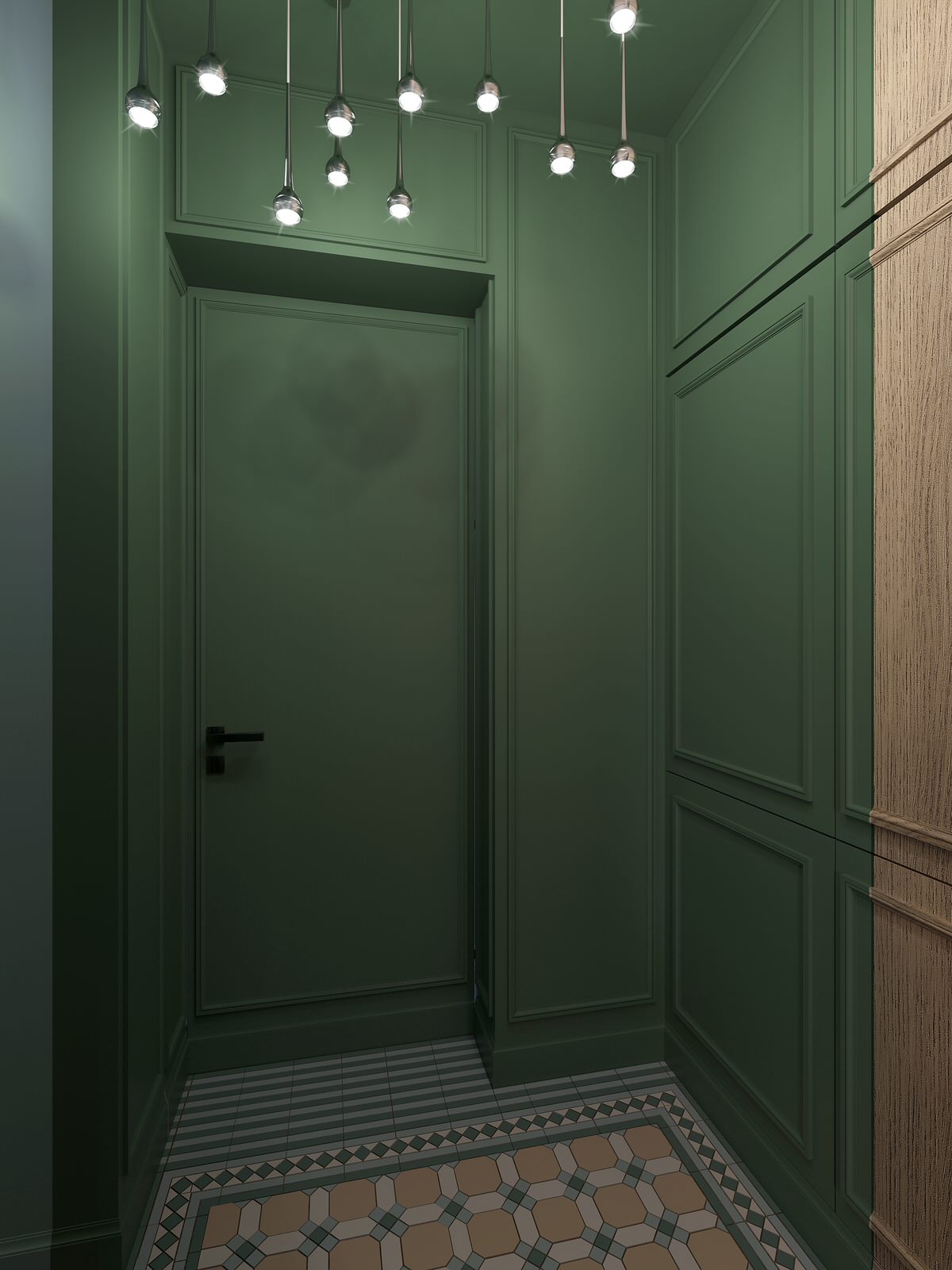 Interior design of a residential flat in The housing complex "Dynasty" at Moscow