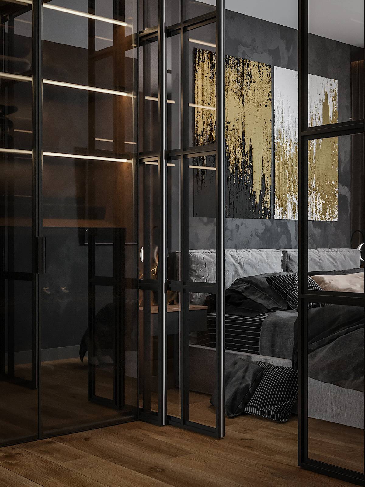 Минимализм в темно-серых тонах!