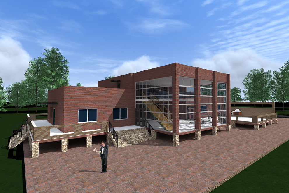 Обложка проекта: Проект дома на берегу реки