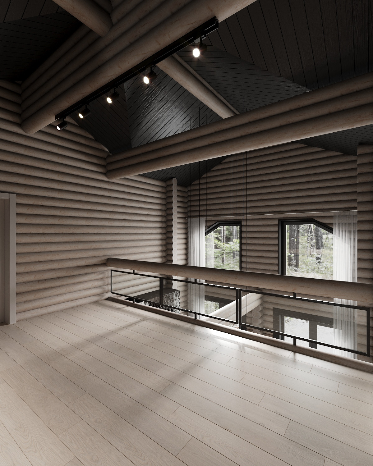 Дом из бревна в КП "Золотые Сосны"