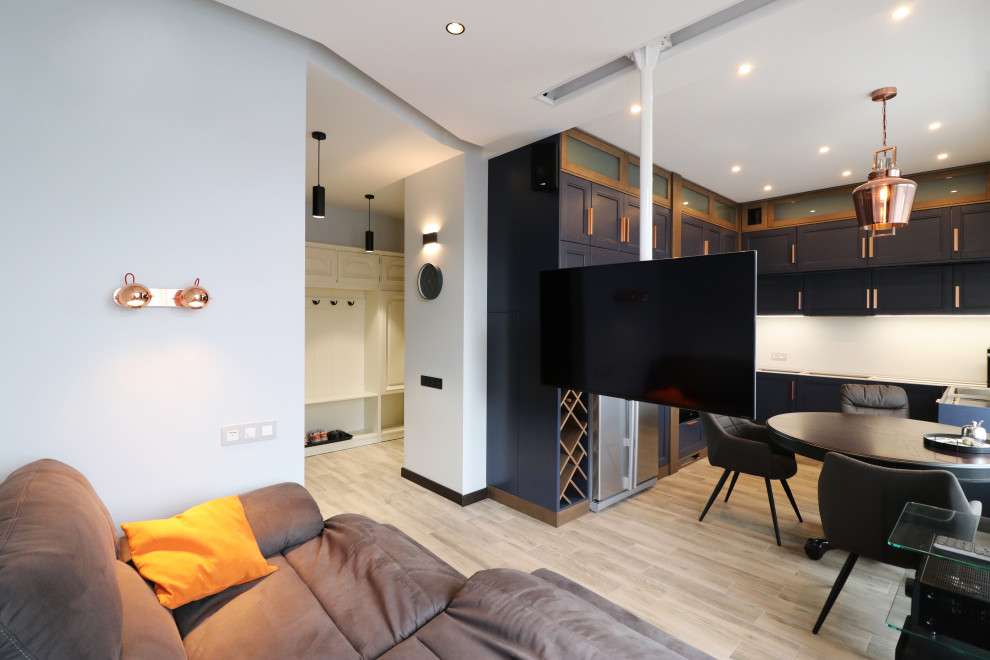 Квартира в Москве. Кухня-гостиная