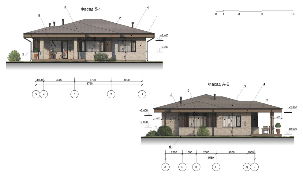 Одноэтажный дом в пос. Зимняя горка