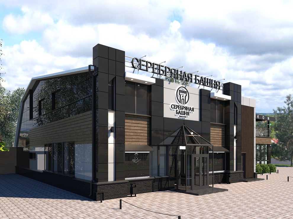 Дизайн-проект фасадов ресторана Серебряная Башня