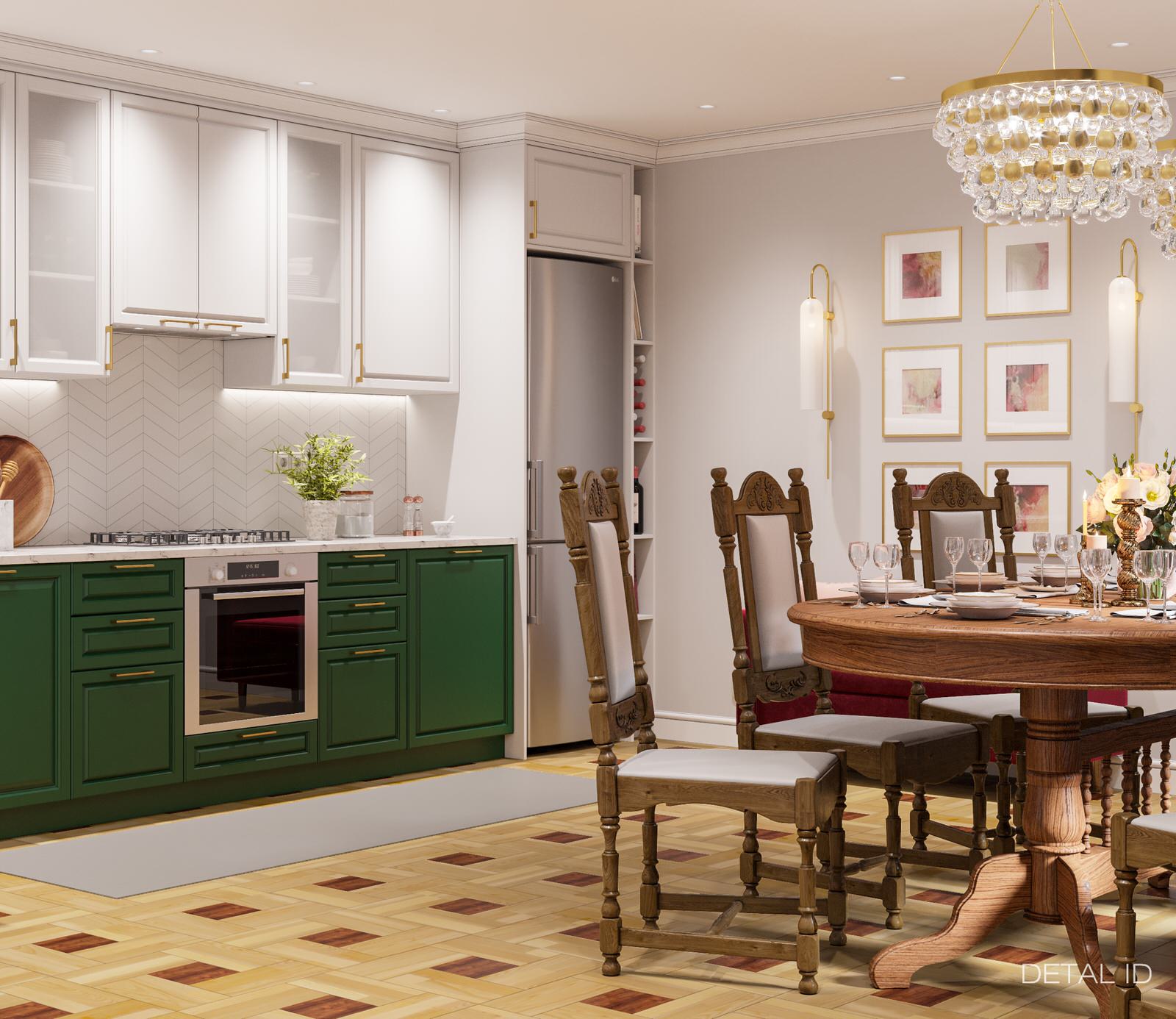 Обложка проекта: Кухня в частном доме, 24 кв.м.