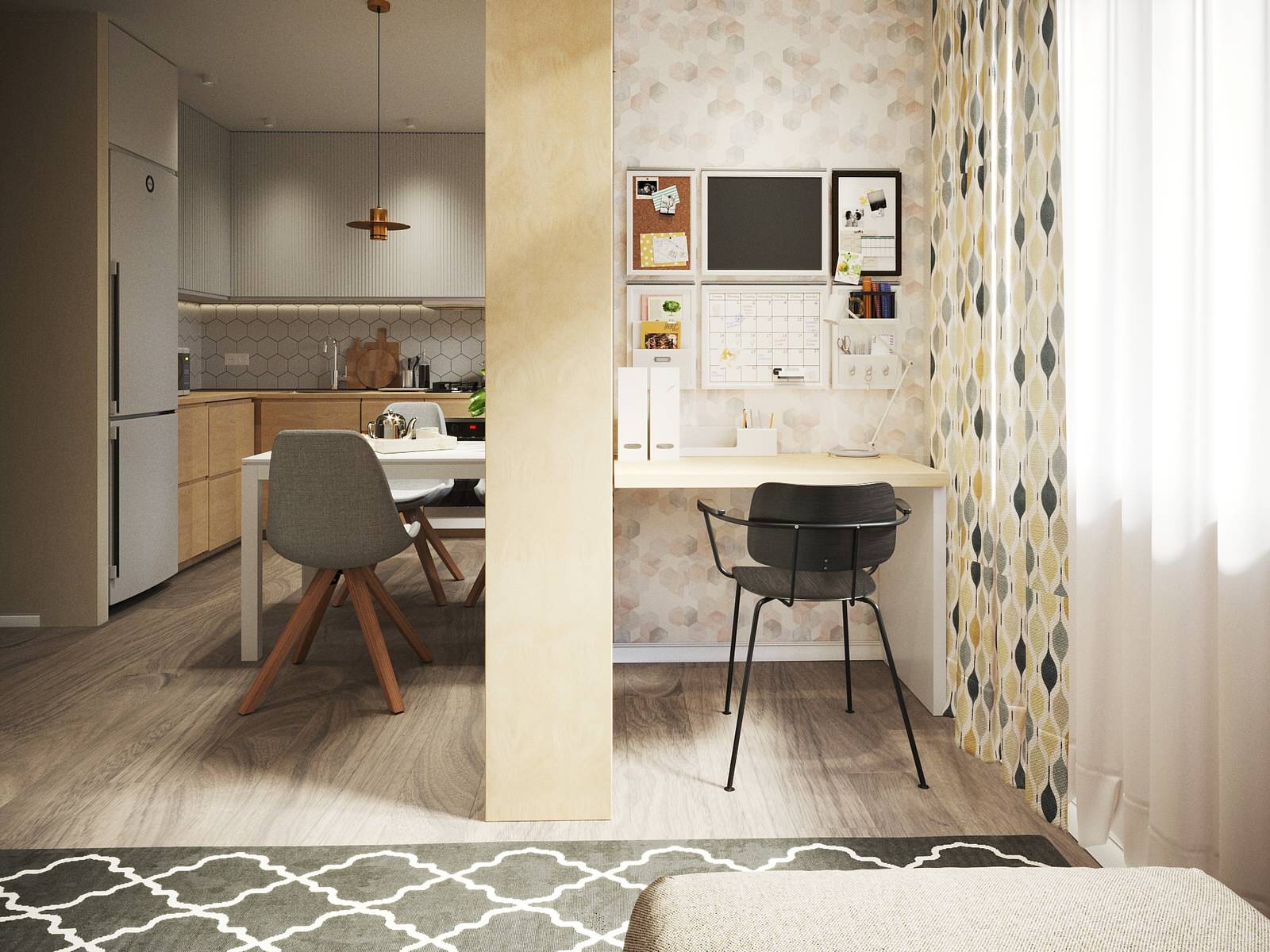 Компактная квартира студия 36.2 кв. м.